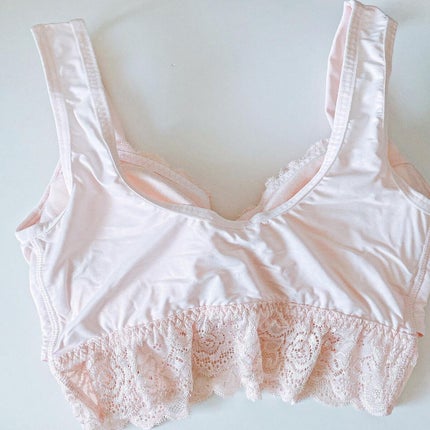 ふんわりルームブラ シフォンピンク/Angellir/ナイトブラの画像