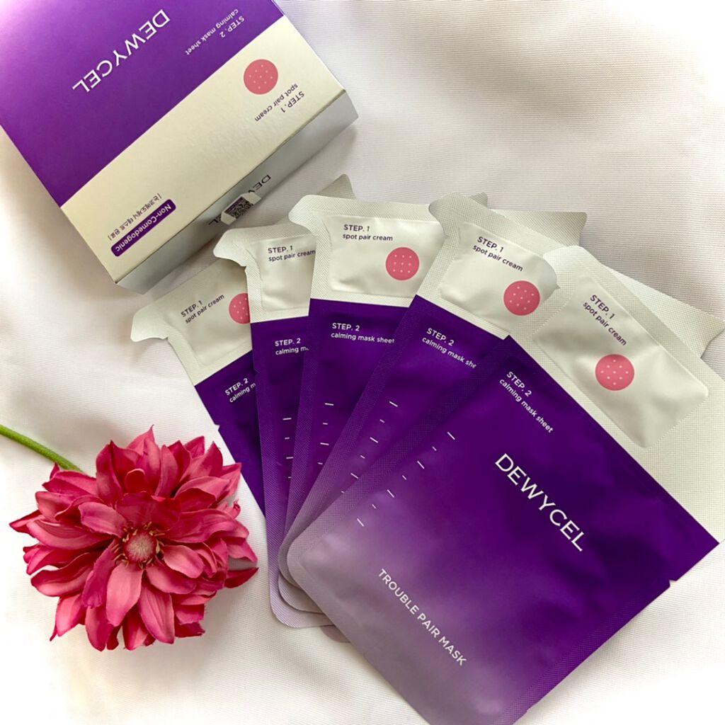 問題性肌に❗
中から癒やすダブルケアのシートマスク💗
フェイスラインがマスク荒れしてましたが、落ち着いていいかんじです
肌の鎮静、スポットケア、油水分バランスをケアしたい方❗


STEP１　スポットペアクリームをマスク荒れな