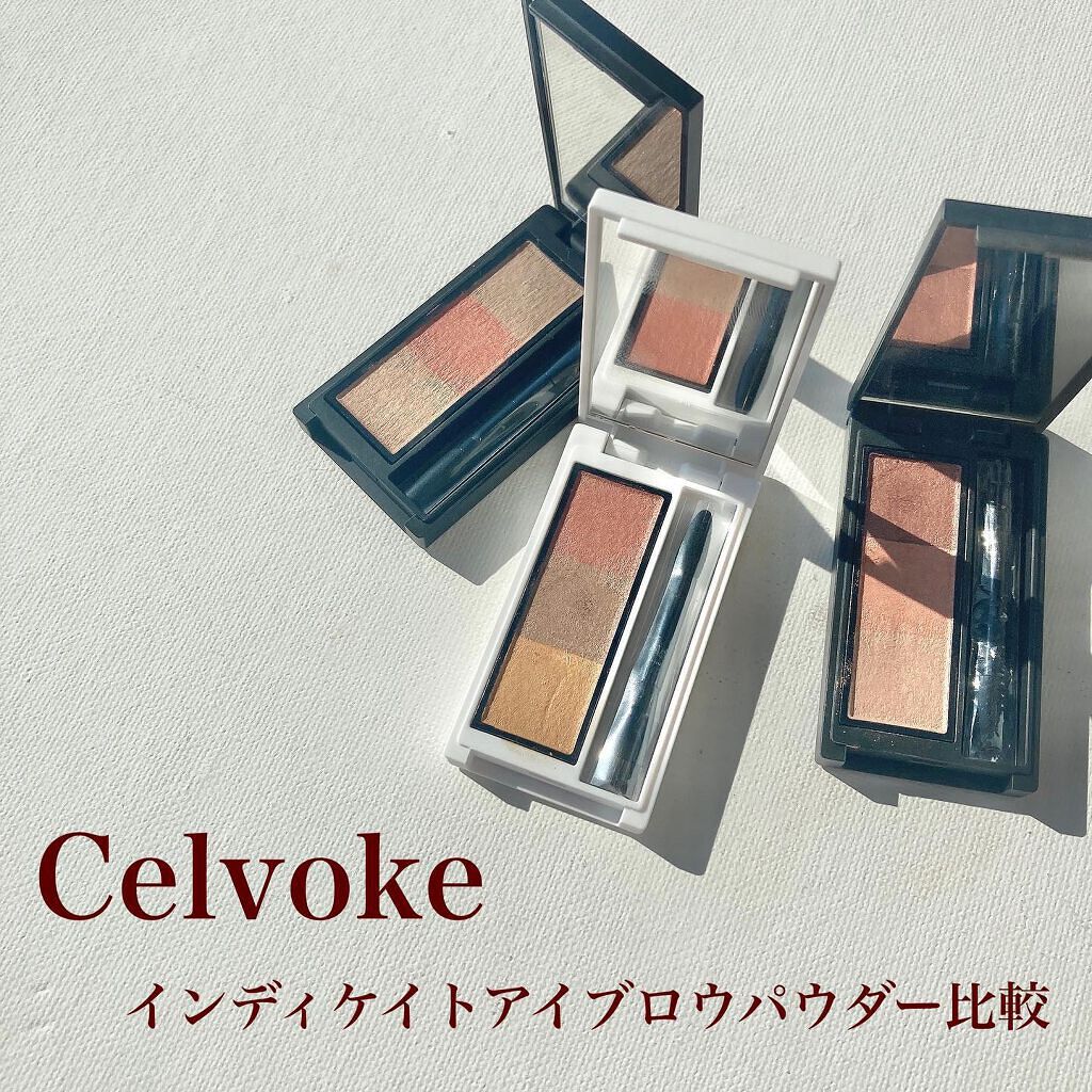 セルヴォーク インディケイトアイブロウパウダー EX01 クリムゾンブラウン/Celvoke/パウダーアイブロウを使ったクチコミ（1枚目）