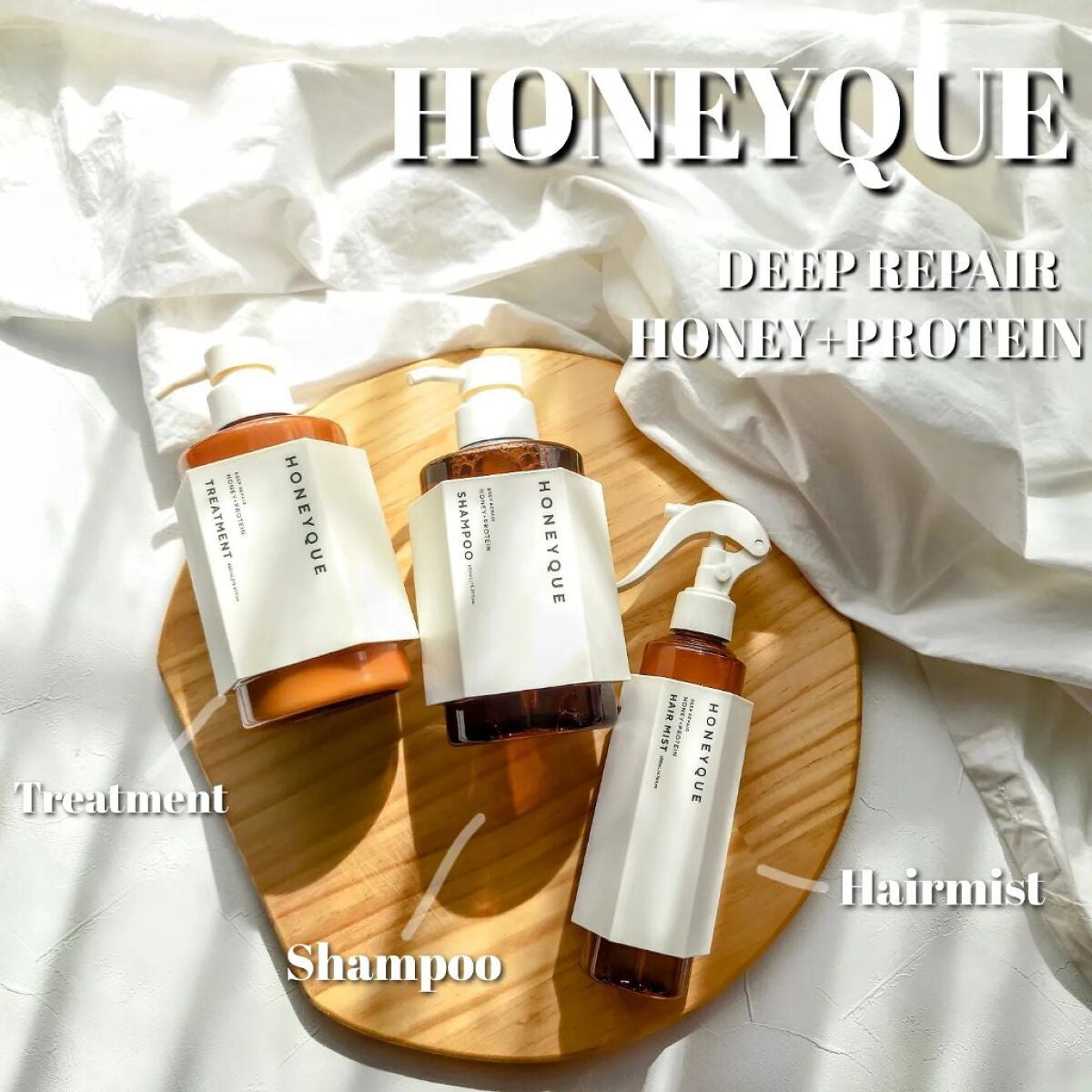 ディープリペア シャンプー モイスト/ヘアトリートメント モイスト/ハニーク/市販シャンプーを使ったクチコミ(1枚目)