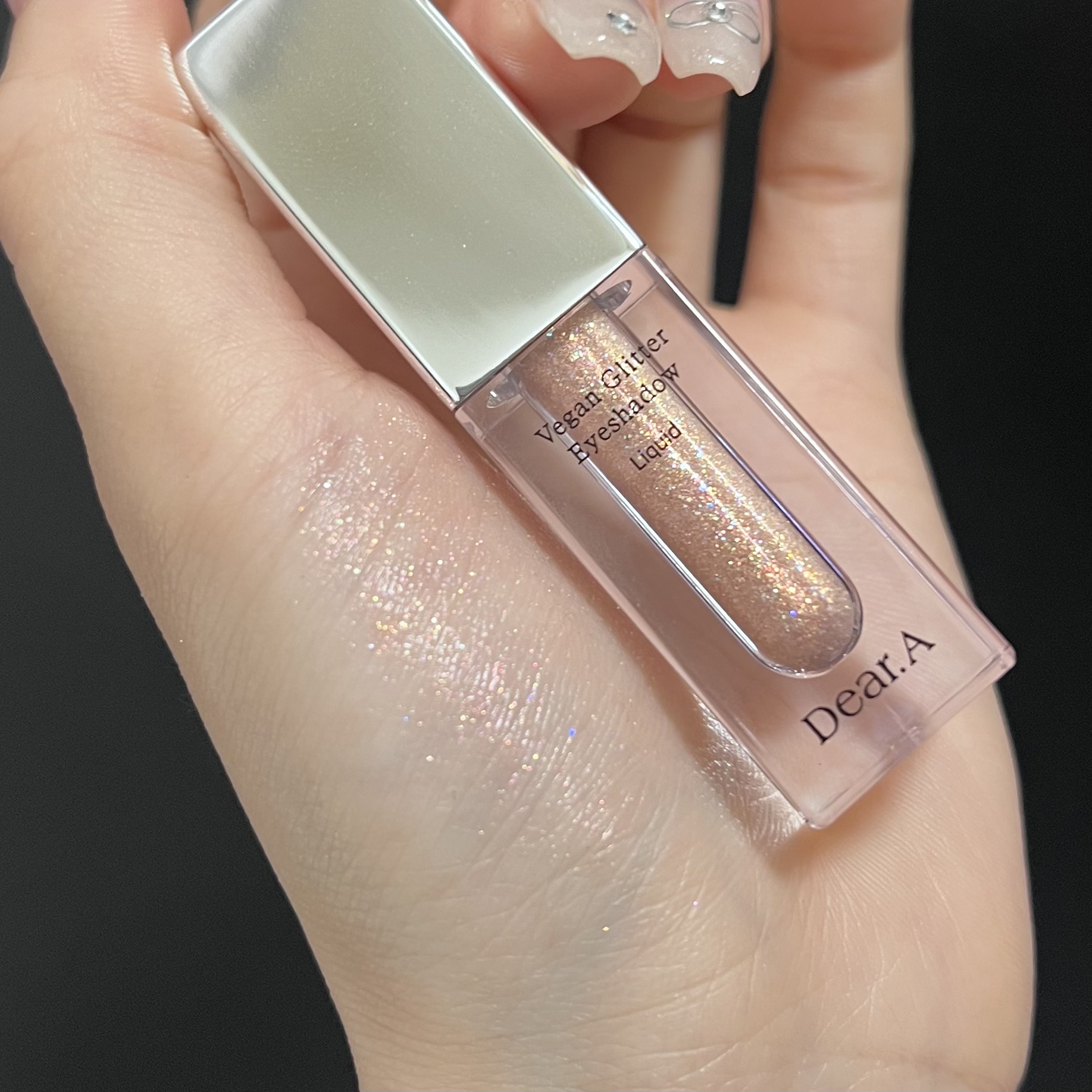 グリッターアイシャドウ 02 SUN BEAM/Dear.A/グリッターを使ったクチコミ（3枚目）