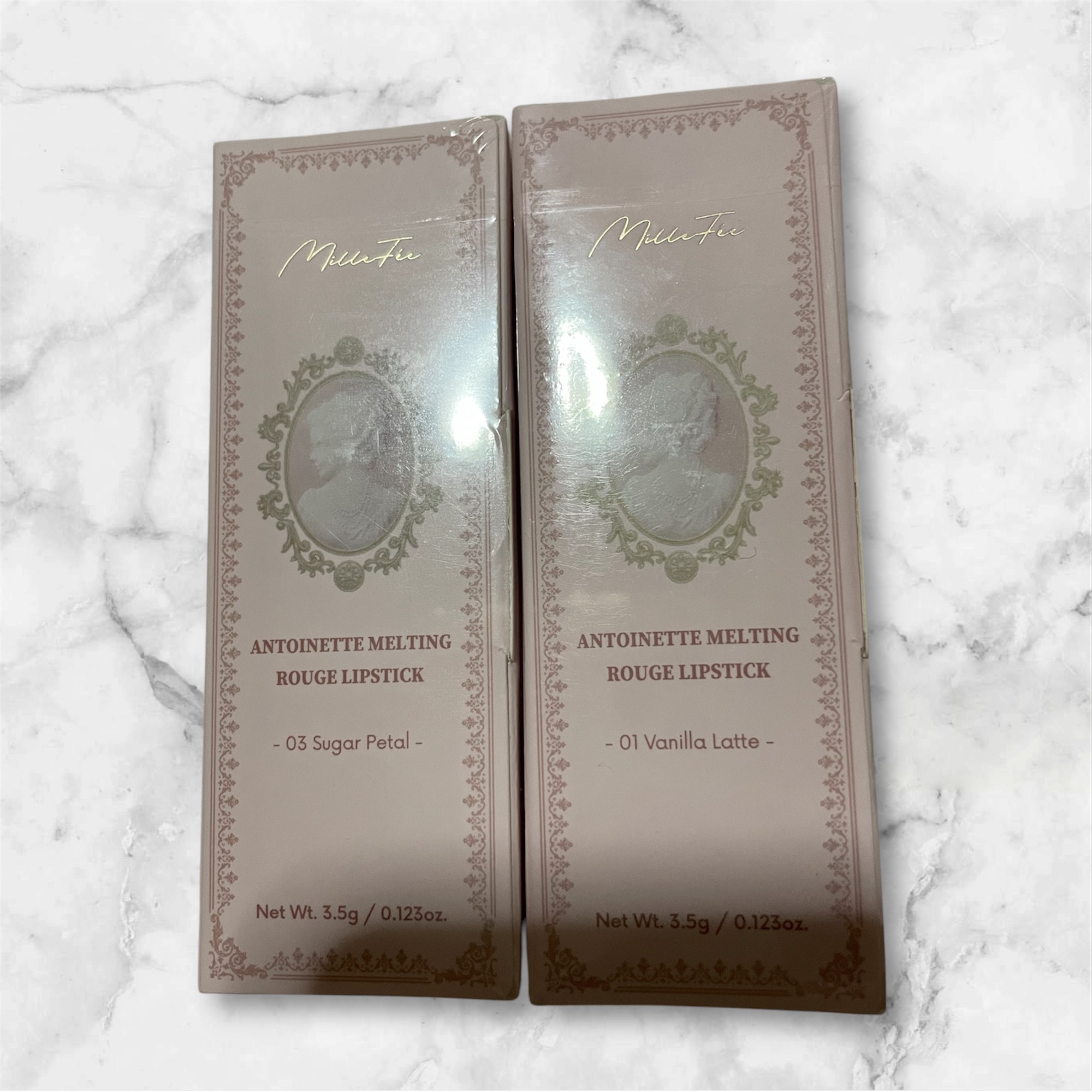 アントワネットメルティングルージュ 03 シュガーペタル/MilleFée/口紅を使ったクチコミ（1枚目）