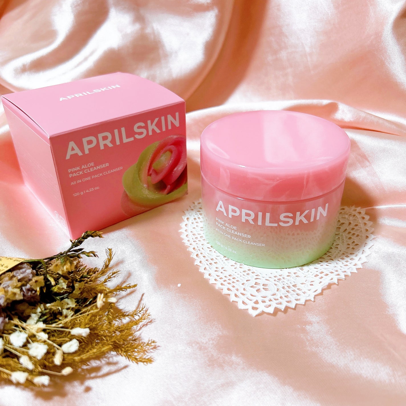 ピンクアロエメレンゲクレンザー/APRILSKIN/その他洗顔料を使ったクチコミ(2枚目)