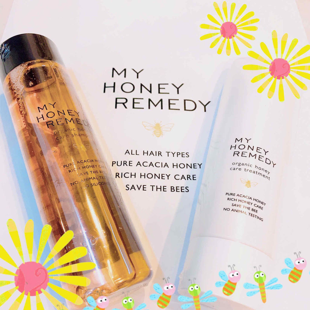 希少　MY HONEY REMEDY ハニーケアシャンプーu0026トリートメント 生はちみつの酵素で洗う新発想のヘアケア REMEDY（レメディ）