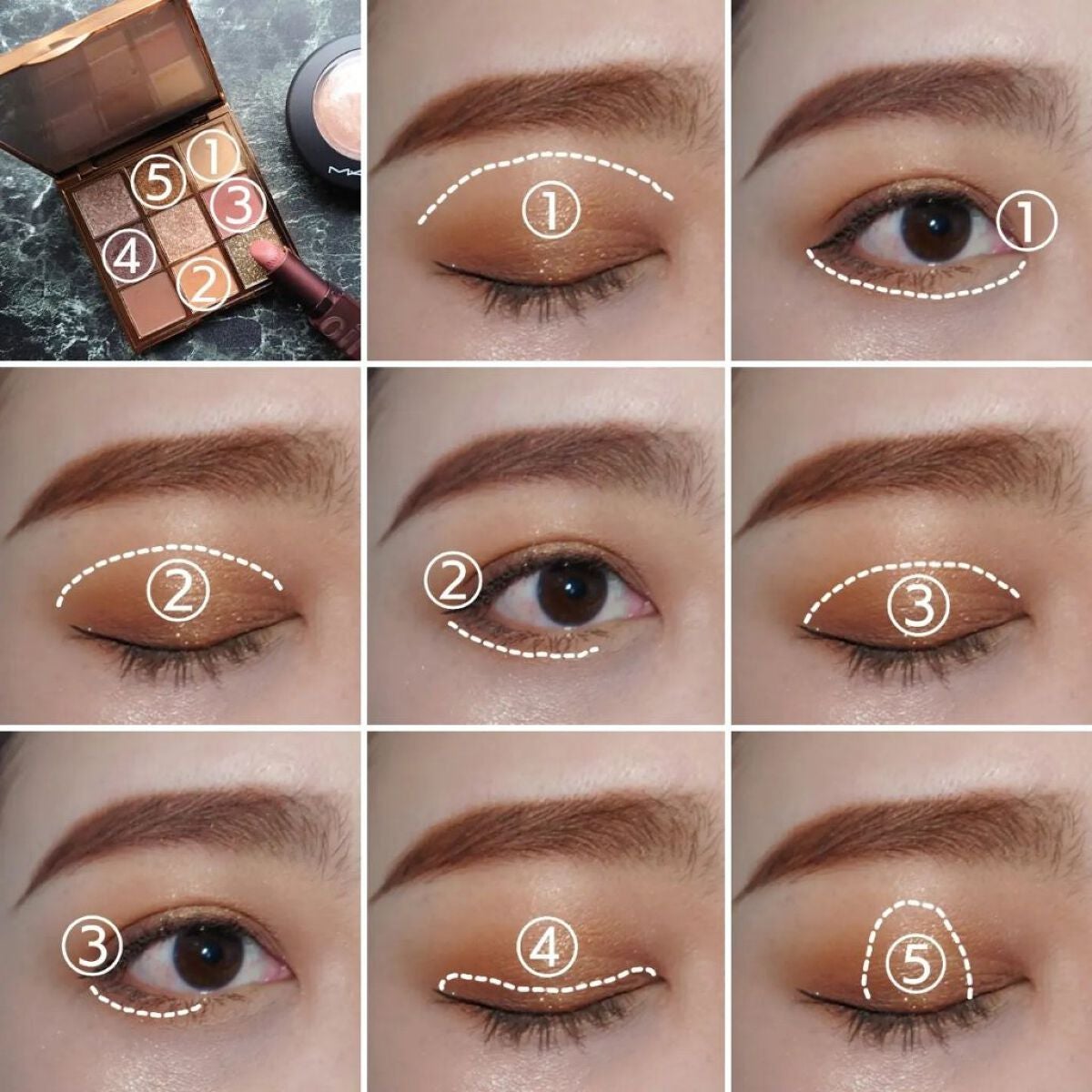 VenusMarble 9色アイシャドウパレット/Venus Marble/アイシャドウパレットを使ったクチコミ(4枚目)