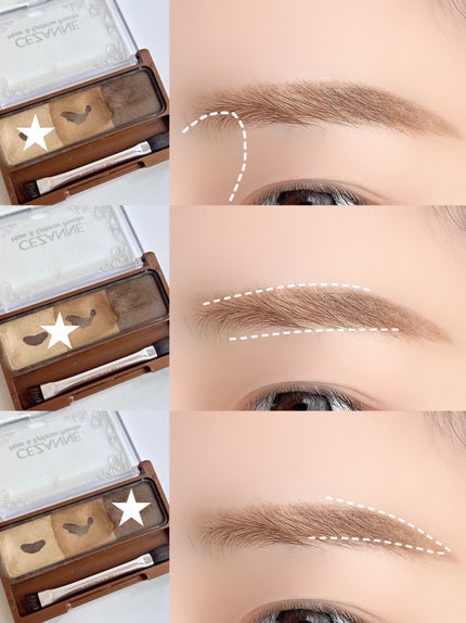 ノーズ&アイブロウパウダー/CEZANNE/パウダーアイブロウを使ったクチコミ(3枚目)