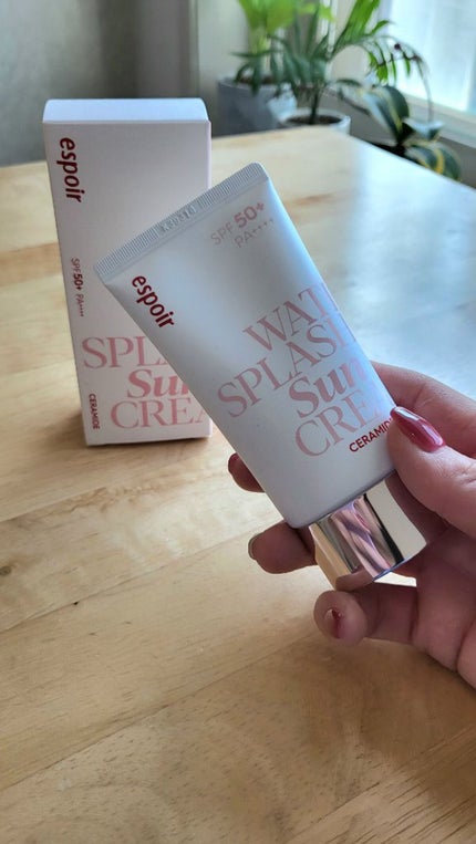 ウォータースプラッシュサンクリーム セラミド/espoir/日焼け止めクリームを使ったクチコミ(2枚目)