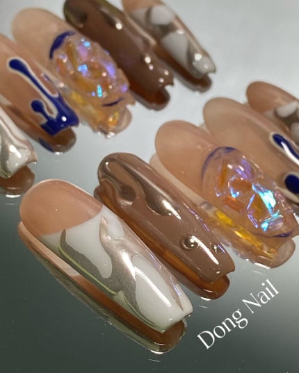 lele on LIPS 「春はもうすぐ来ます、春のネイルを分かち合いましょう💗私を見て購..」(3枚目)