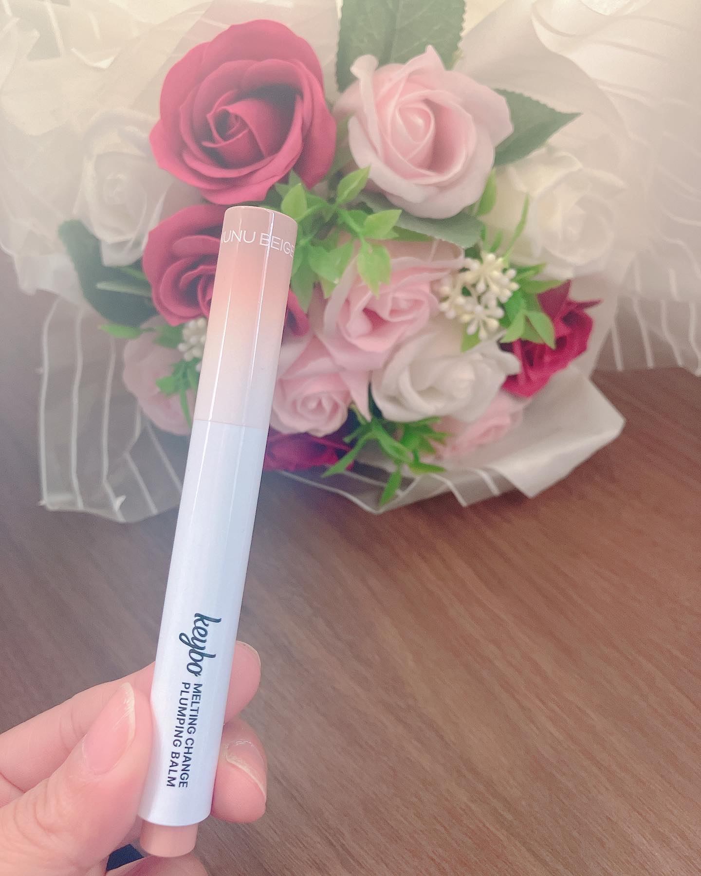 MELTING CHANGE PLUMPING BALM/keybo/口紅を使ったクチコミ（3枚目）