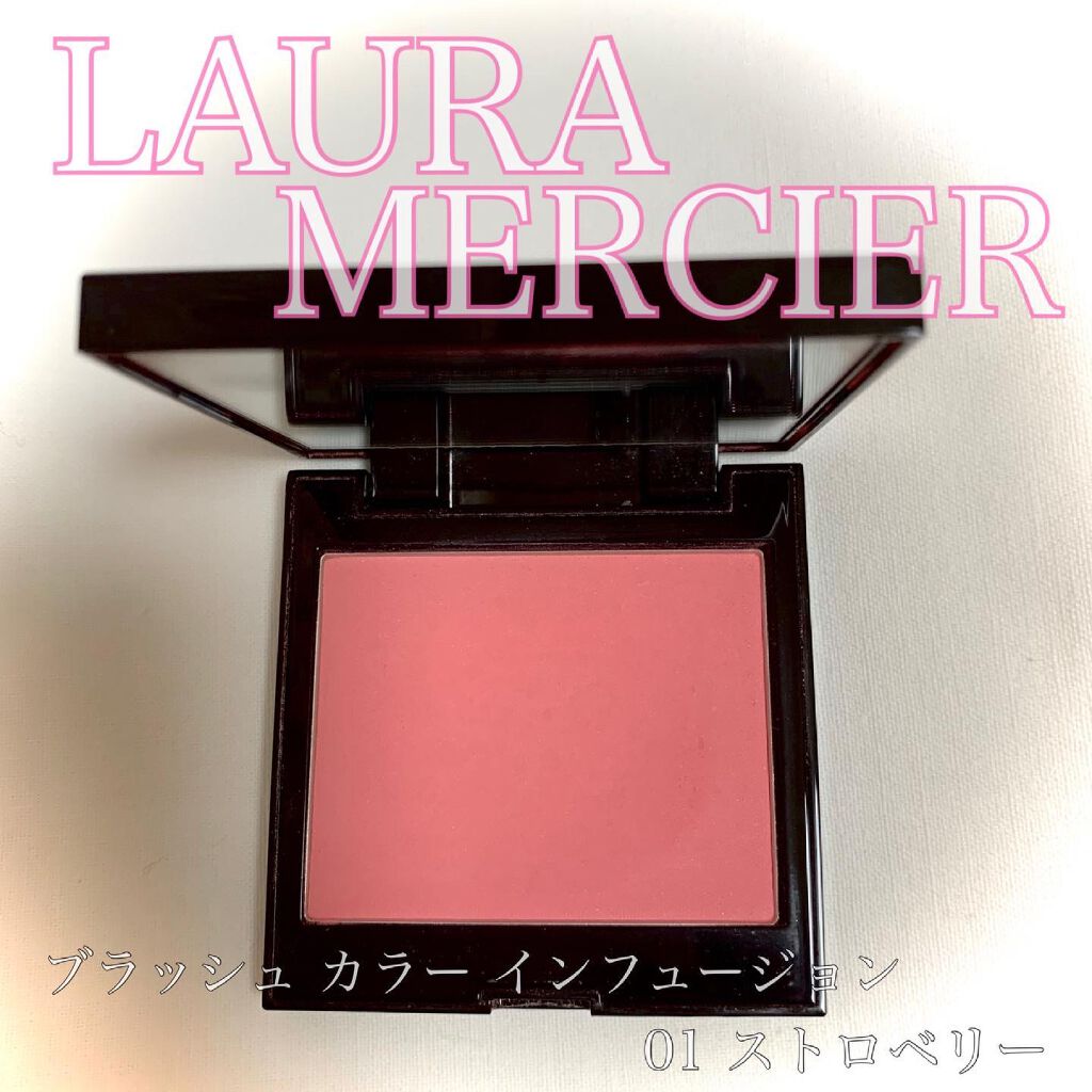 ブラッシュ カラー インフュージョン 01 ストロベリー/ローラ メルシエ/パウダーチークを使ったクチコミ（1枚目）