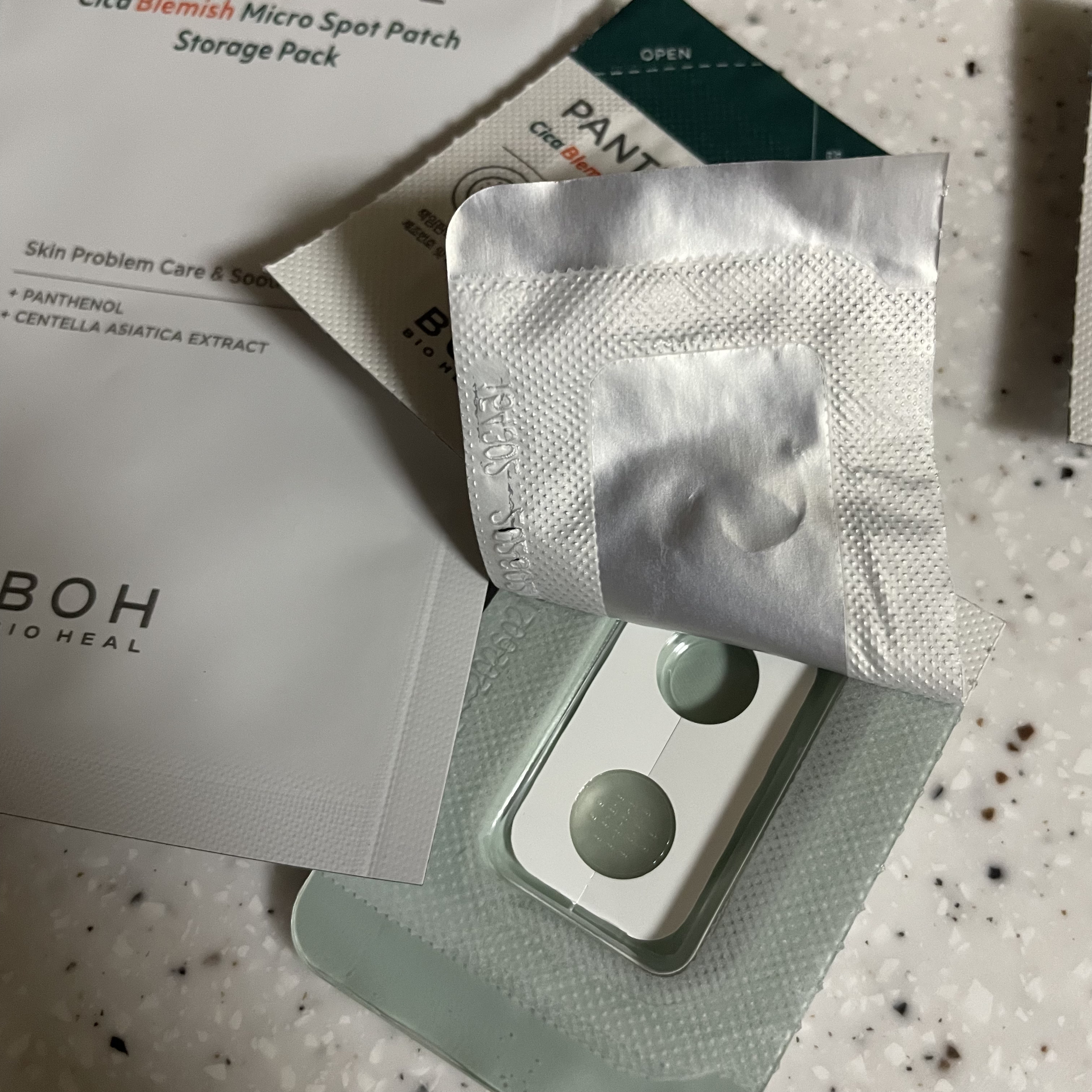 BIOHEAL BOH パンテノールシカブレミッシュニードルパッチのクチコミ「しつこいニキビに💥BIO HEAL BOH パンテノールシカブレミッシュニードルパッチ

リピ.....」（2枚目）