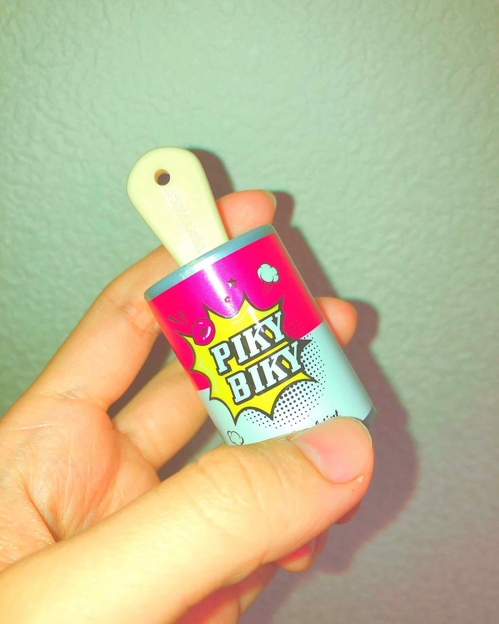 ピキビキ アートポップ エナメル ティント/TONYMOLY/リップティントを使ったクチコミ（2枚目）