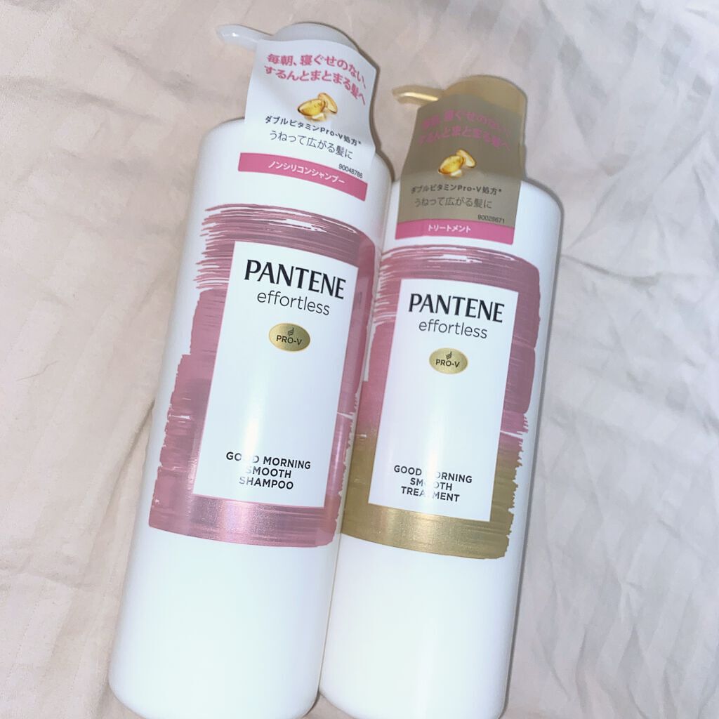 パンテーン エフォートレス グッドモーニング スムース シャンプー／トリートメント/パンテーン/市販シャンプーを使ったクチコミ（1枚目）