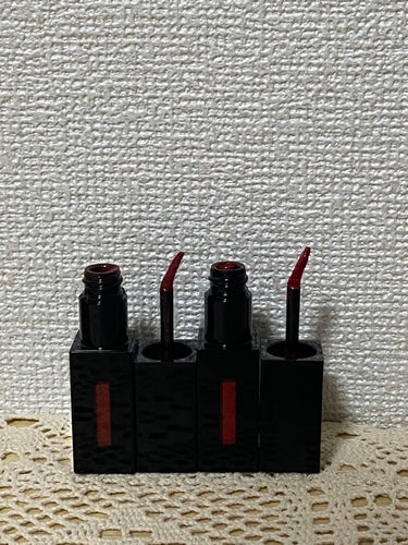 ルージュ ピュールクチュール ヴェルニ ヴィニルクリーム No.416 サイケデリックチリ/YVES SAINT LAURENT BEAUTE/口紅を使ったクチコミ（3枚目）