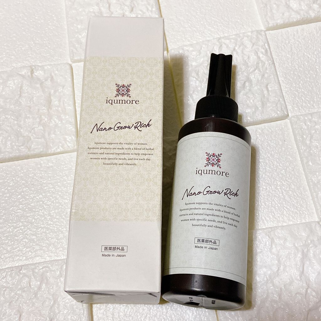 ナノグロウリッチ/iqumore/頭皮ローションを使ったクチコミ（1枚目）