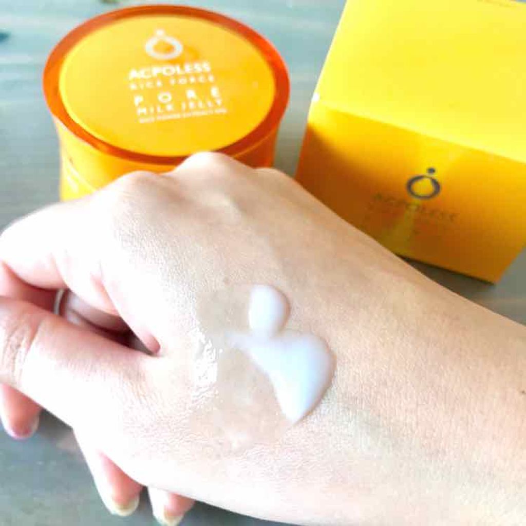 ライスフォース アクポレス ポアミルクジェリーのクチコミ「モニターで頂きました✨

スパチュラ付きで清潔に使えます！
開けるとトロっとしていてかなり柔ら.....」（3枚目）