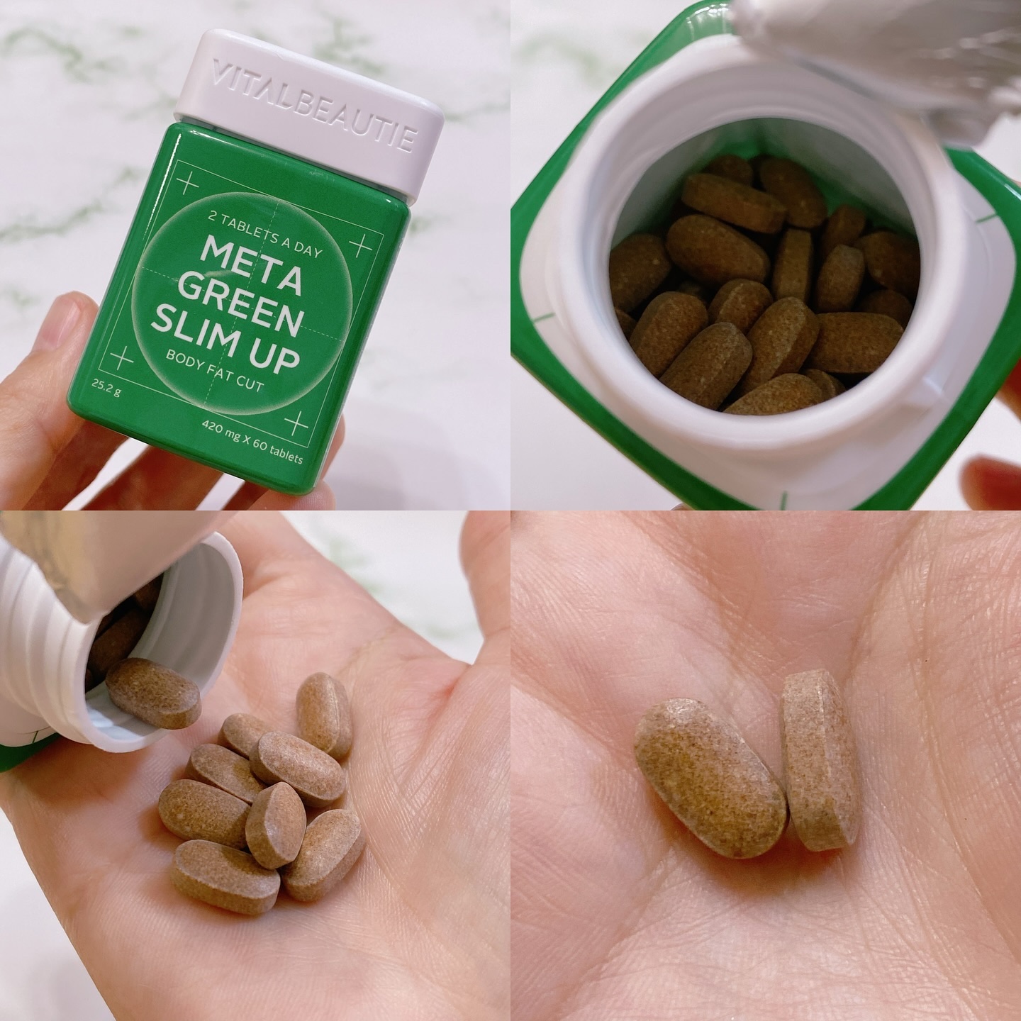 メタグリーンスリムアップ/VITALBEAUTIE/ボディサプリメントを使ったクチコミ（2枚目）