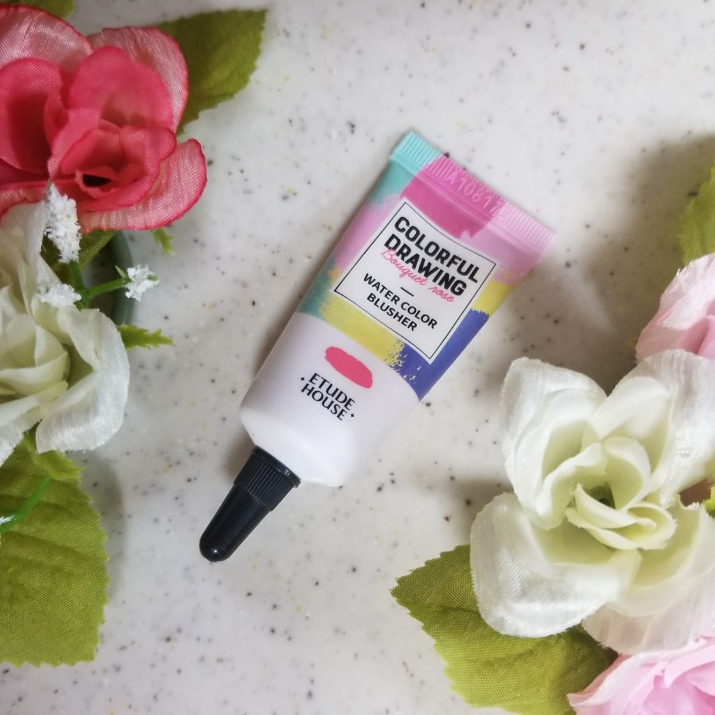 カラフルドローイング ウォーターカラーチーク/ETUDE/リキッドチークを使ったクチコミ（1枚目）
