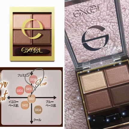 スキニーリッチシャドウ/excel/アイシャドウパレットを使ったクチコミ(3枚目)