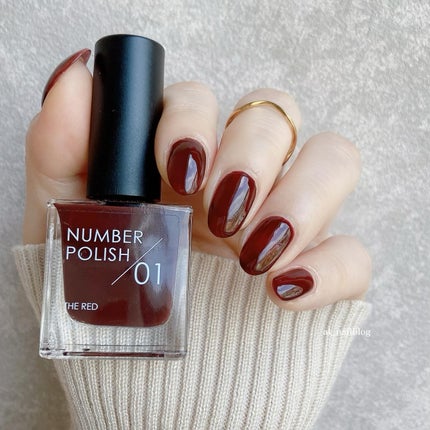 NUMBER POLISH /D-UP/マニキュアを使ったクチコミ(1枚目)
