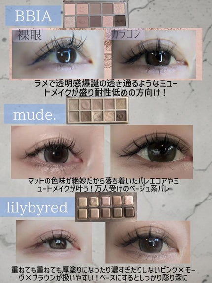 MDショールモーメント アイシャドウパレット/mude/アイシャドウパレットを使ったクチコミ(6枚目)