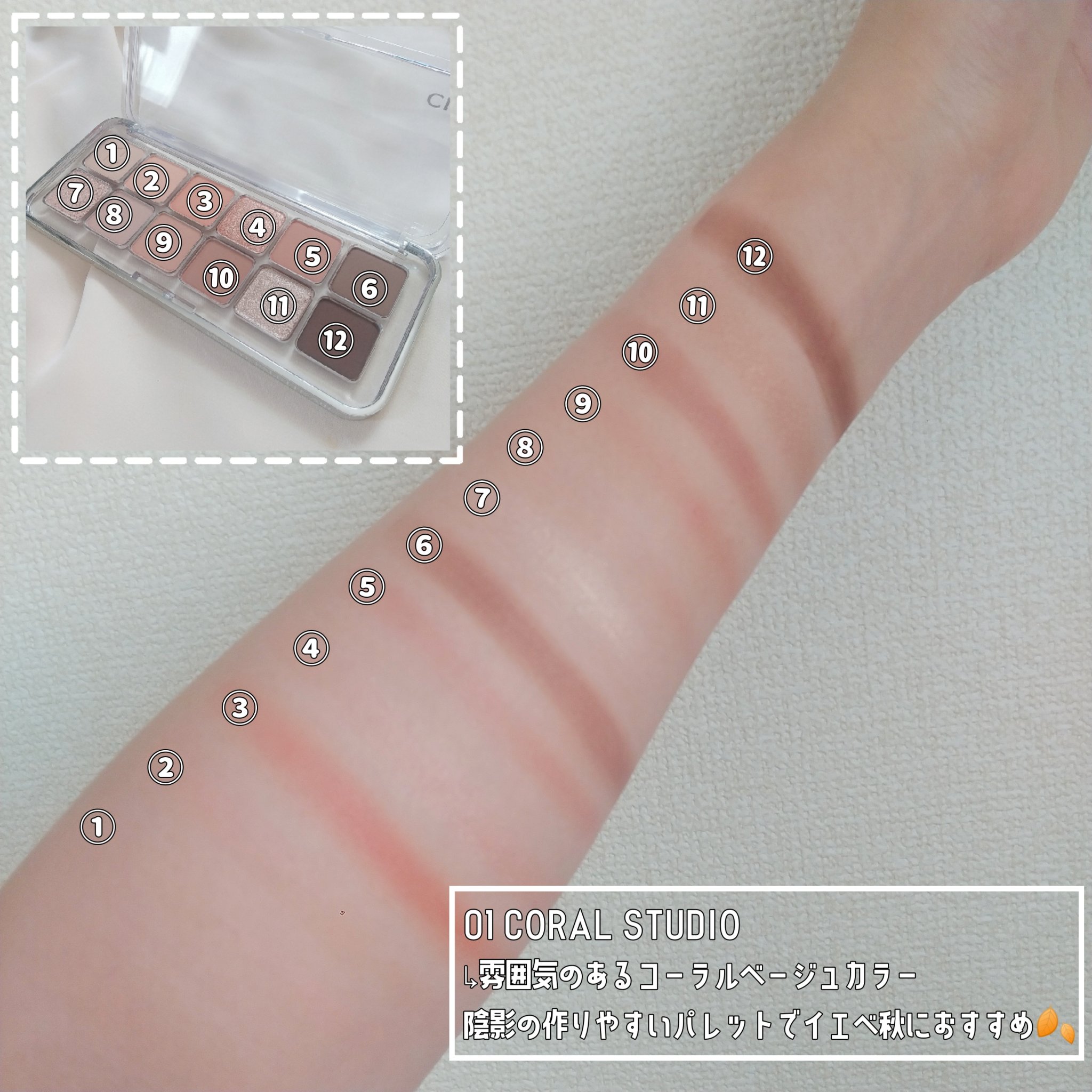 プロ アイ パレット エアー/CLIO/アイシャドウパレットを使ったクチコミ（2枚目）