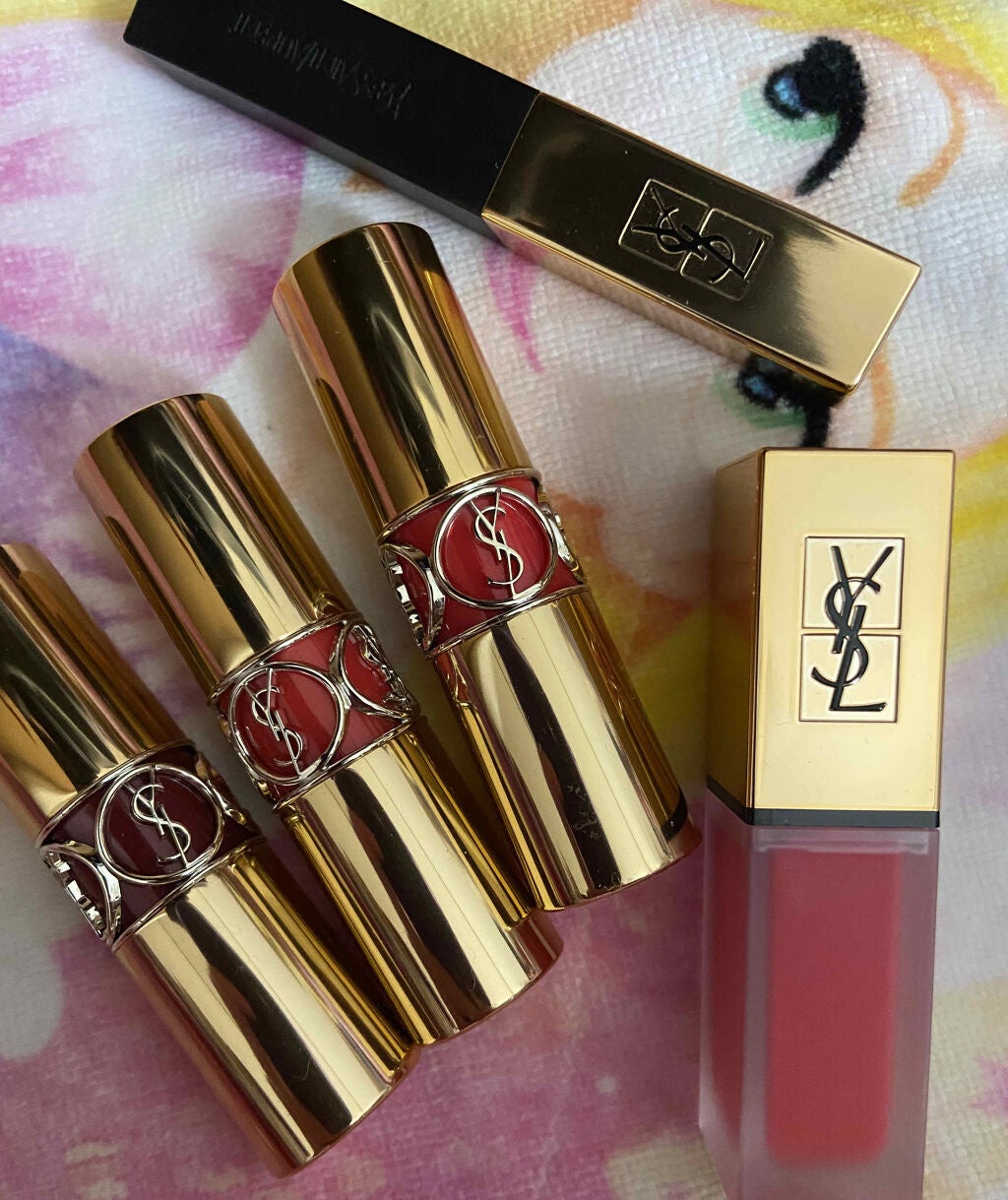 ルージュ ヴォリュプテ シャイン/YVES SAINT LAURENT BEAUTE/口紅を使ったクチコミ(1枚目)