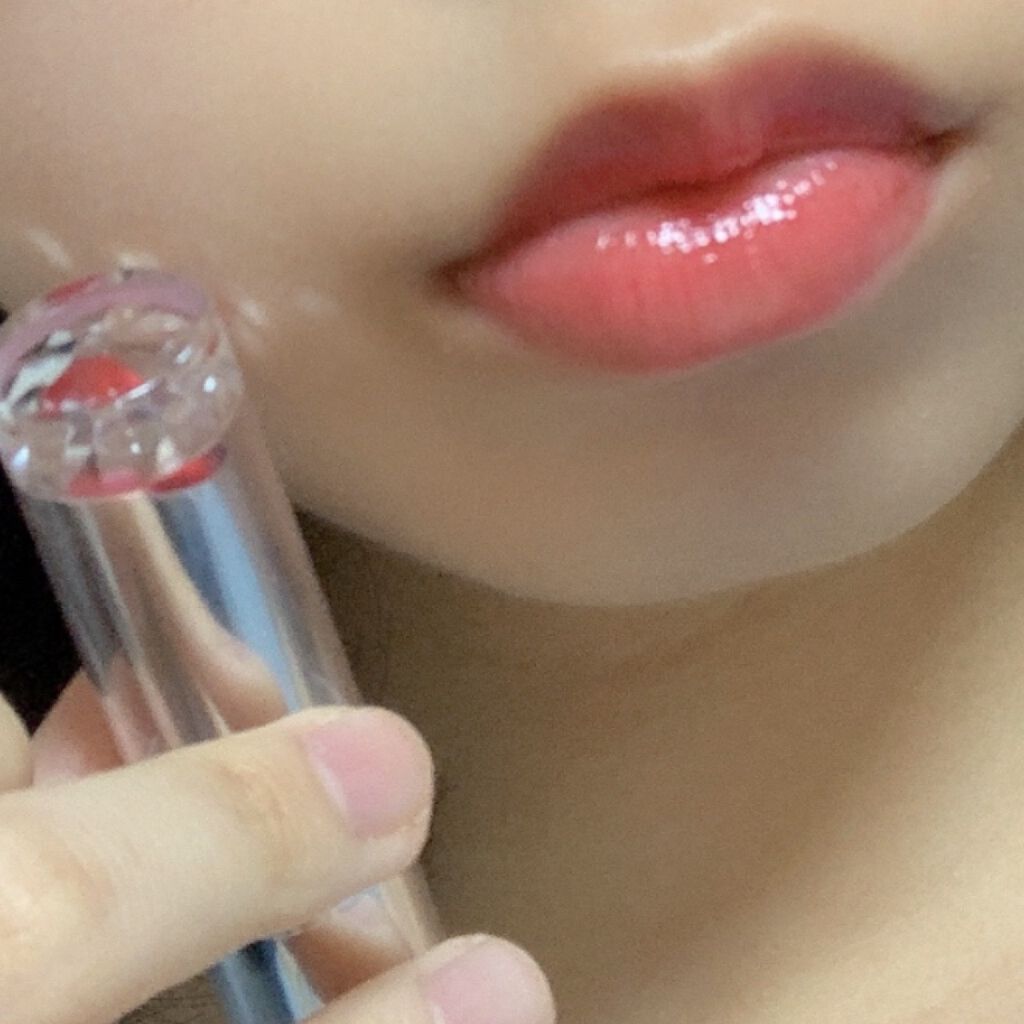 ラスティンググロスリップ/CEZANNE/口紅を使ったクチコミ（3枚目）