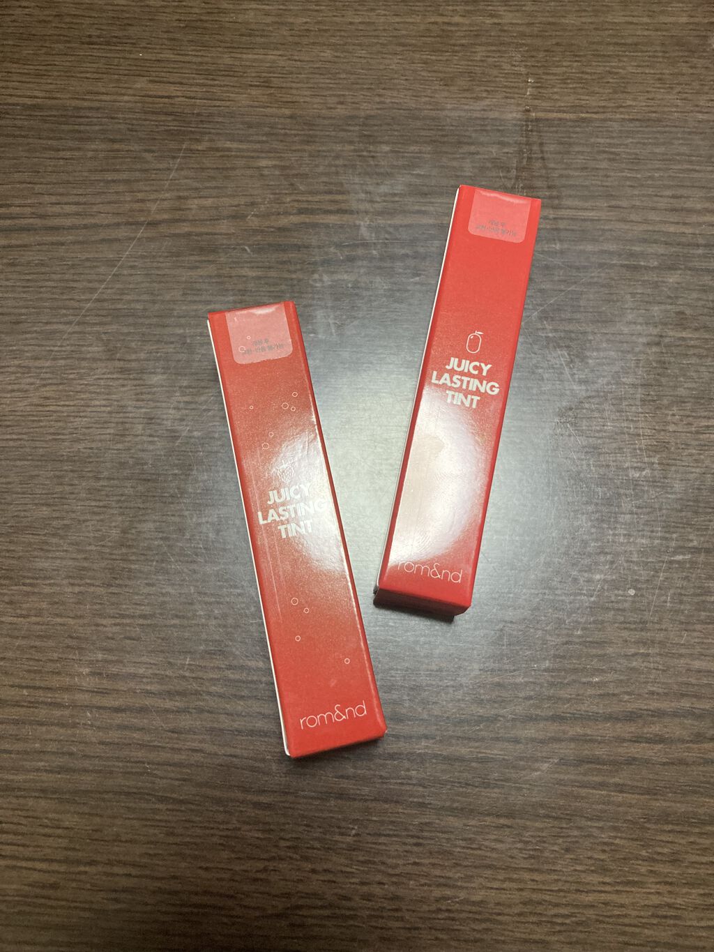 ジューシーラスティングティント/rom&nd/リップティントを使ったクチコミ（1枚目）