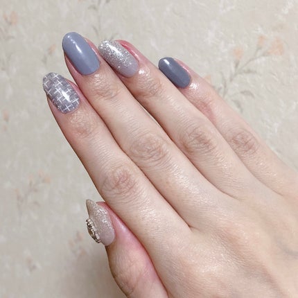 セミキュアジェルネイル(ハンド)/ohora/ネイルシールを使ったクチコミ(1枚目)