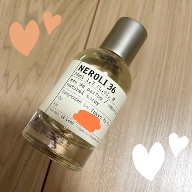 LE LABO NEROLI 36 eau de parfumのクチコミ「たくさんの香りを試して最後まで良い香りだなと思ったこちら！甘いけどくどくなくて、ラストノートま.....」（1枚目）