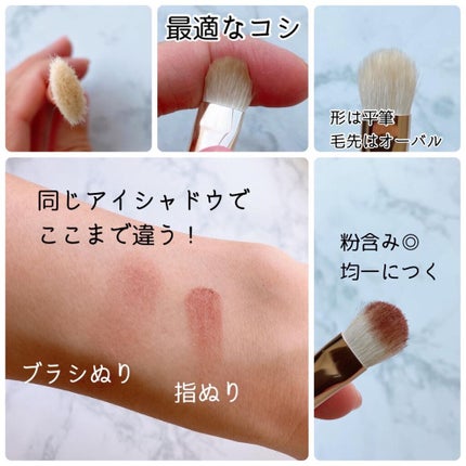 202 オールオーバーアイシャドウ ブラシM/THE TOOL LAB/メイクブラシを使ったクチコミ(4枚目)
