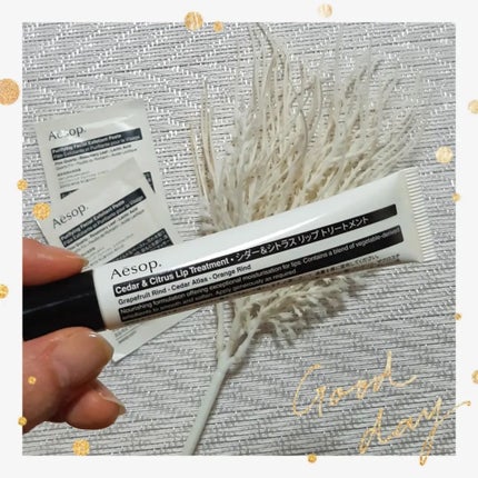 Cedar & Citrus Lip Treatment/Aesop/リップ美容液を使ったクチコミ(2枚目)