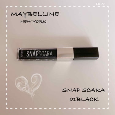 スナップスカラ 01 ブラック/MAYBELLINE NEW YORK/マスカラを使ったクチコミ（1枚目）