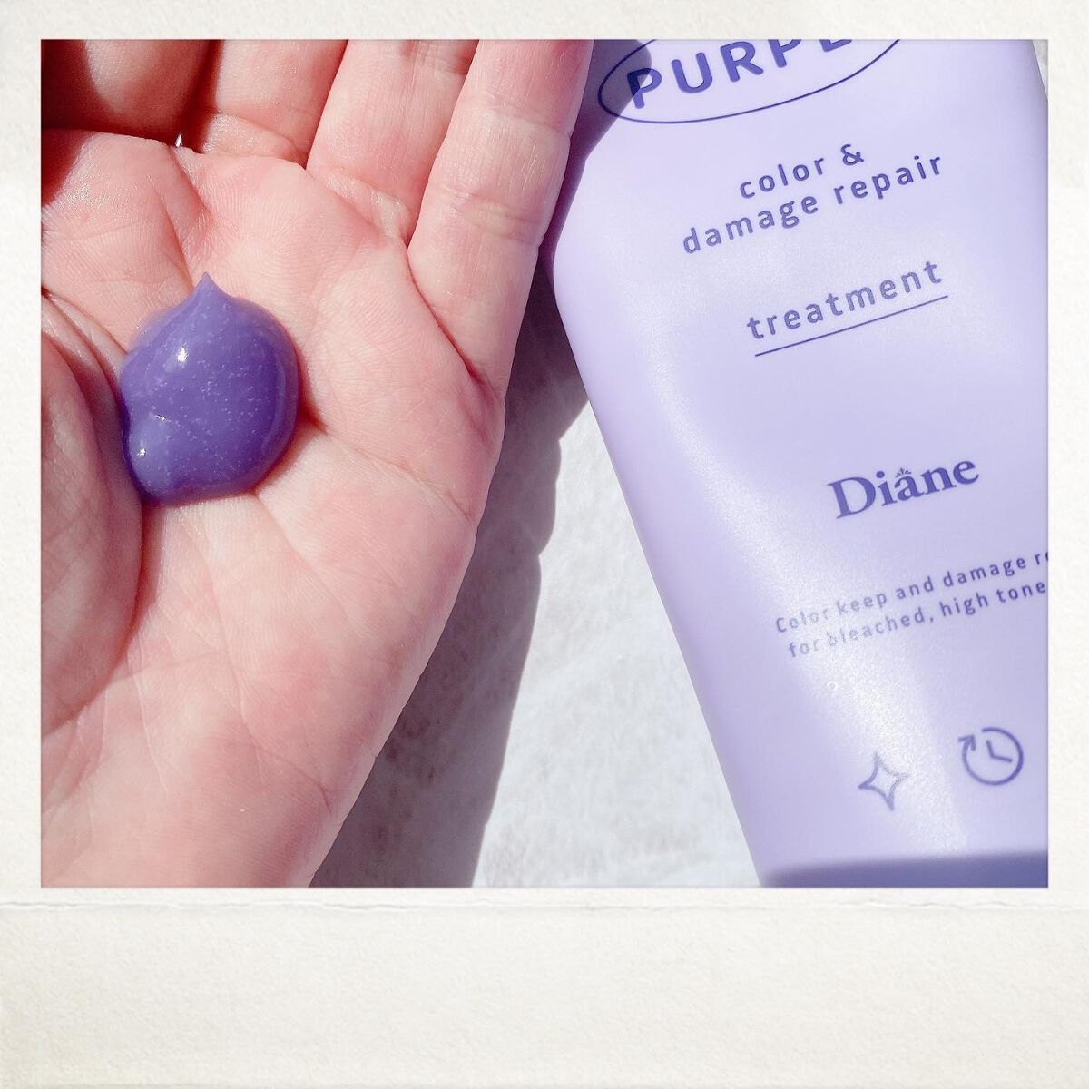 カラーシャンプー＆トリートメント トリートメント パープル/ダイアン/市販シャンプーを使ったクチコミ（3枚目）