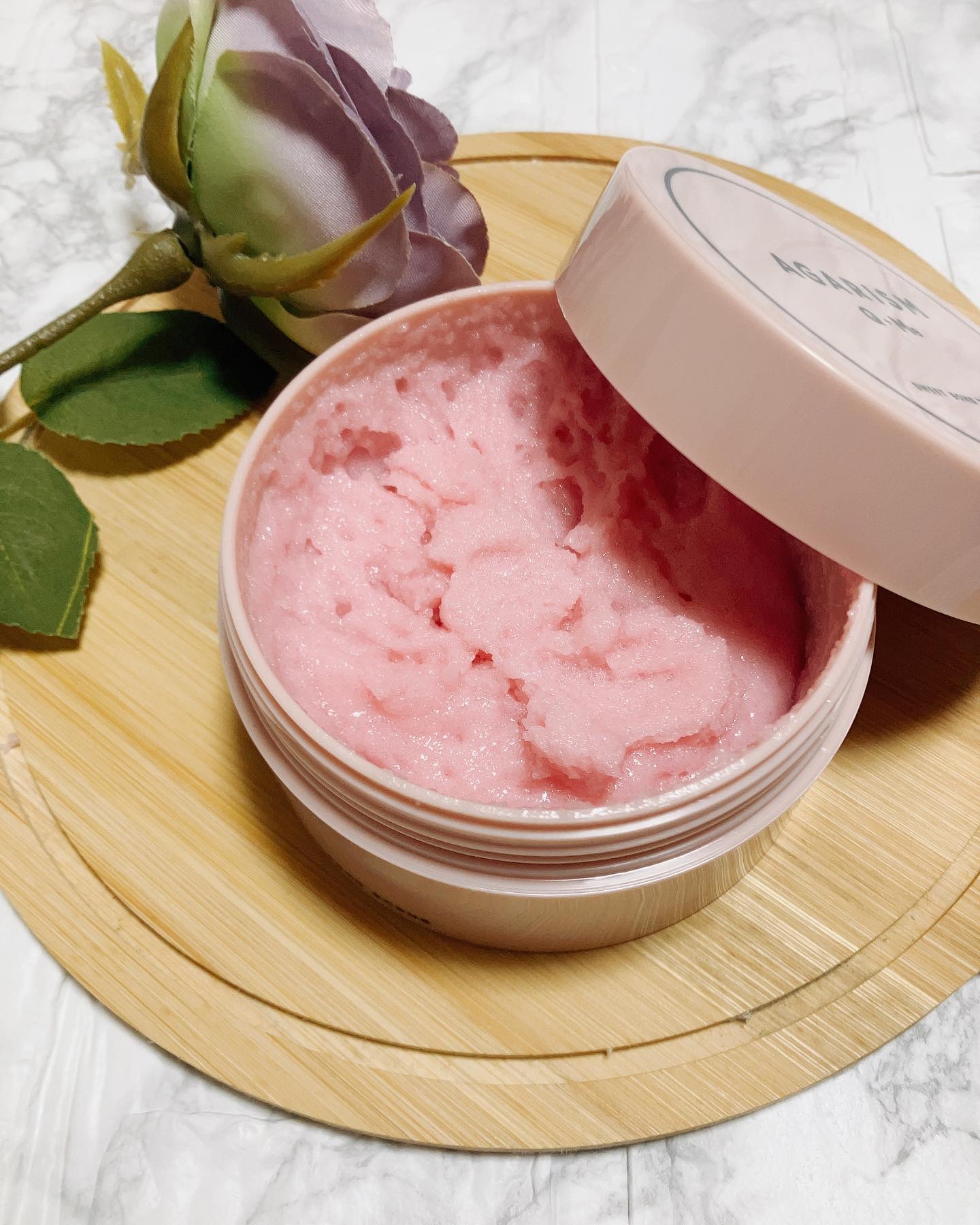 Q+Me スウィート ボム タラソ スクラブ/AGARISM/バスト・ヒップケアを使ったクチコミ（2枚目）