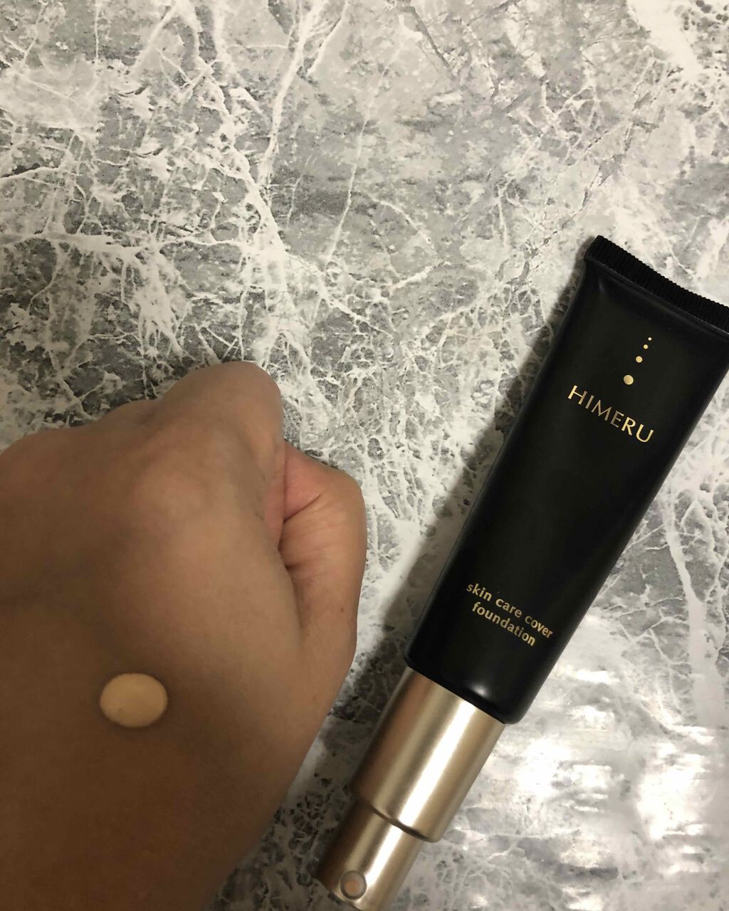HIMERU スキンケアカバーファンデーション/FUMENT/リキッドファンデーションを使ったクチコミ（3枚目）