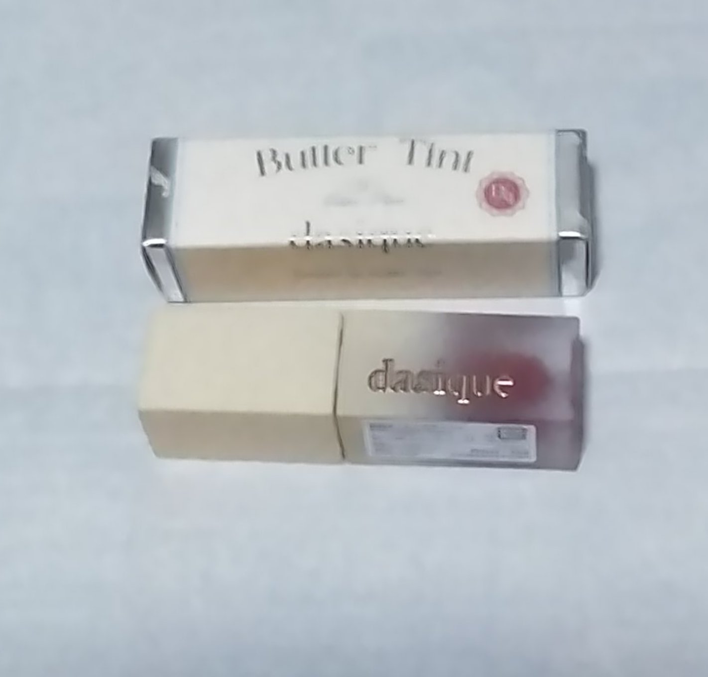 クリームドゥバターティント 04 コットンプラム/dasique/リップティントを使ったクチコミ（2枚目）