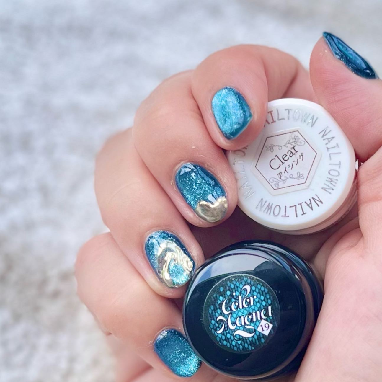 マグネットジェル 19/ネイル工房/ジェルネイルを使ったクチコミ（2枚目）