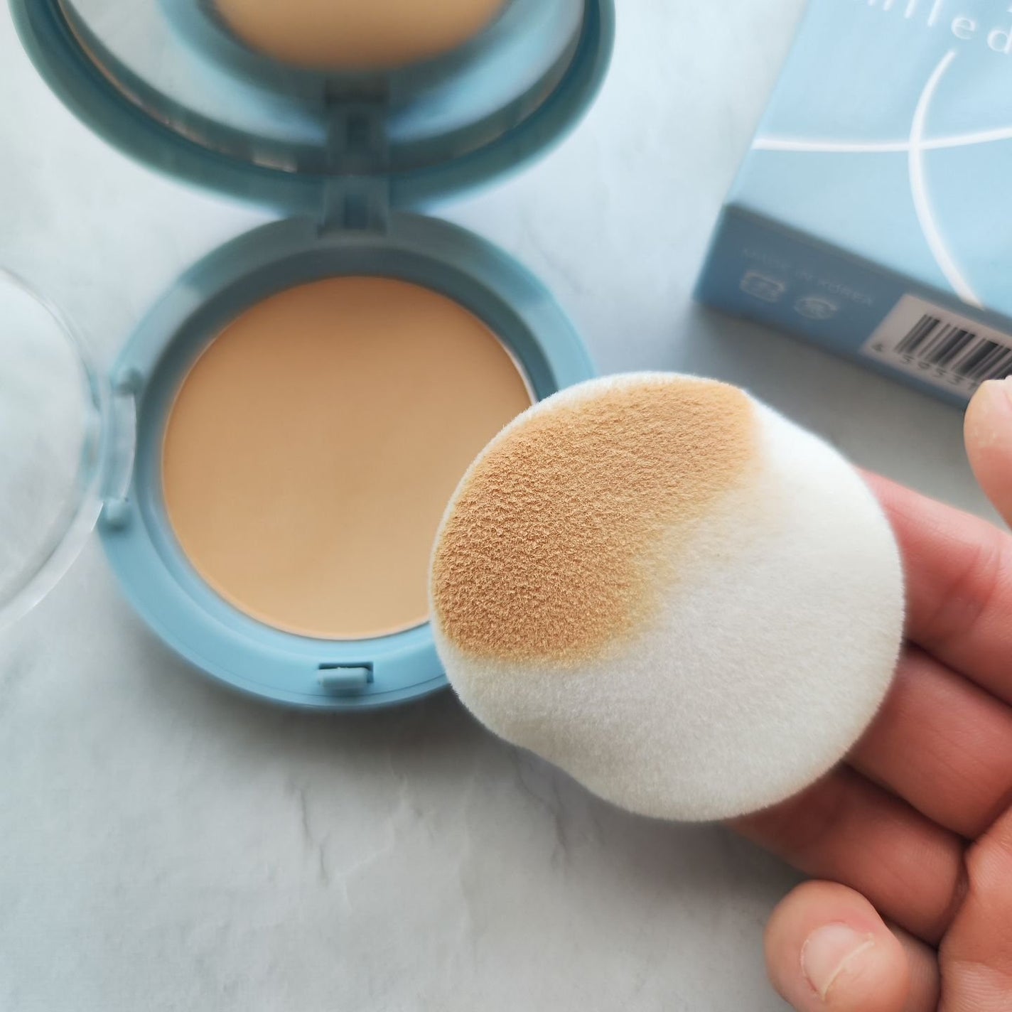 スムースフィットファンデーション/mileda/パウダーファンデーションを使ったクチコミ(3枚目)