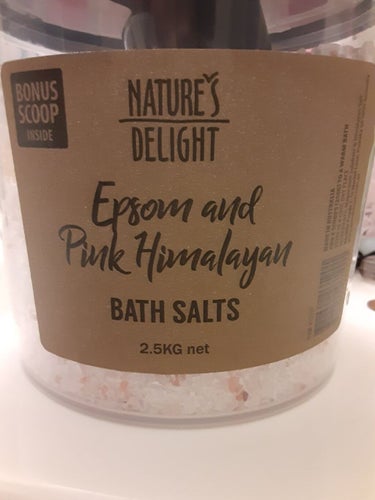 Epsom & Pink Himalayan Bath Salt/Natures Delight/入浴剤を使ったクチコミ（3枚目）
