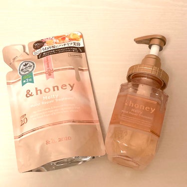 &honey Melty モイストリペア シャンプー1.0／モイストリペア ヘアトリートメント2.0 ヘアトリートメント(詰替え)350g/&honey/シャンプー・コンディショナーを使ったクチコミ（1枚目）