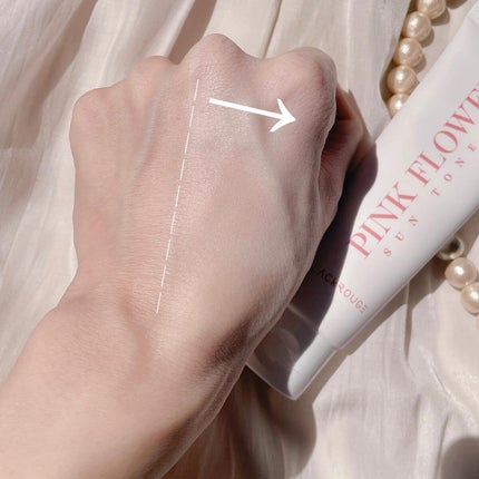 PINK FLOWER SUN TONE UP/BLACK ROUGE/日焼け止めクリームを使ったクチコミ(5枚目)