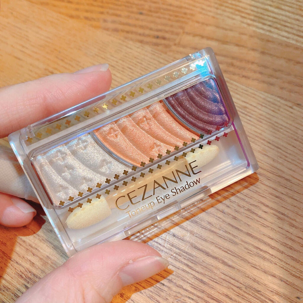 トーンアップアイシャドウ/CEZANNE/アイシャドウパレットを使ったクチコミ(1枚目)