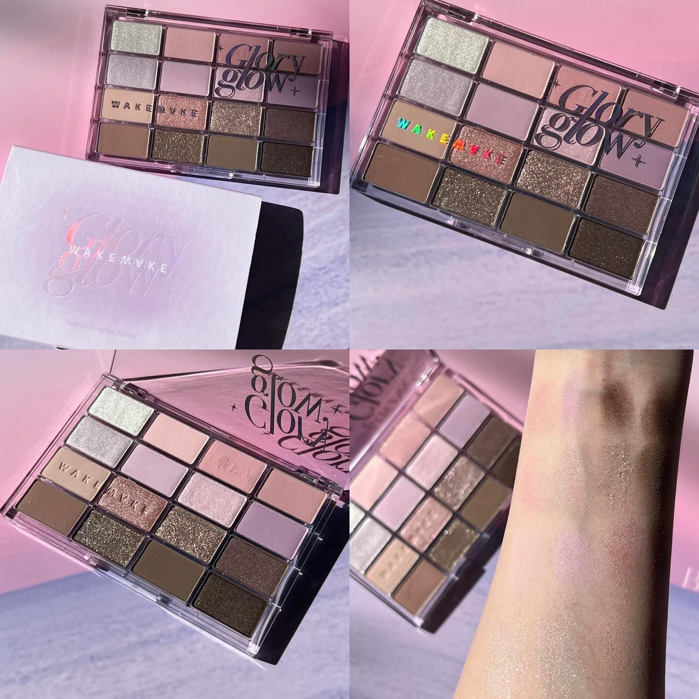 ソフトブラーリングアイパレット/wakemake/アイシャドウパレットを使ったクチコミ（2枚目）