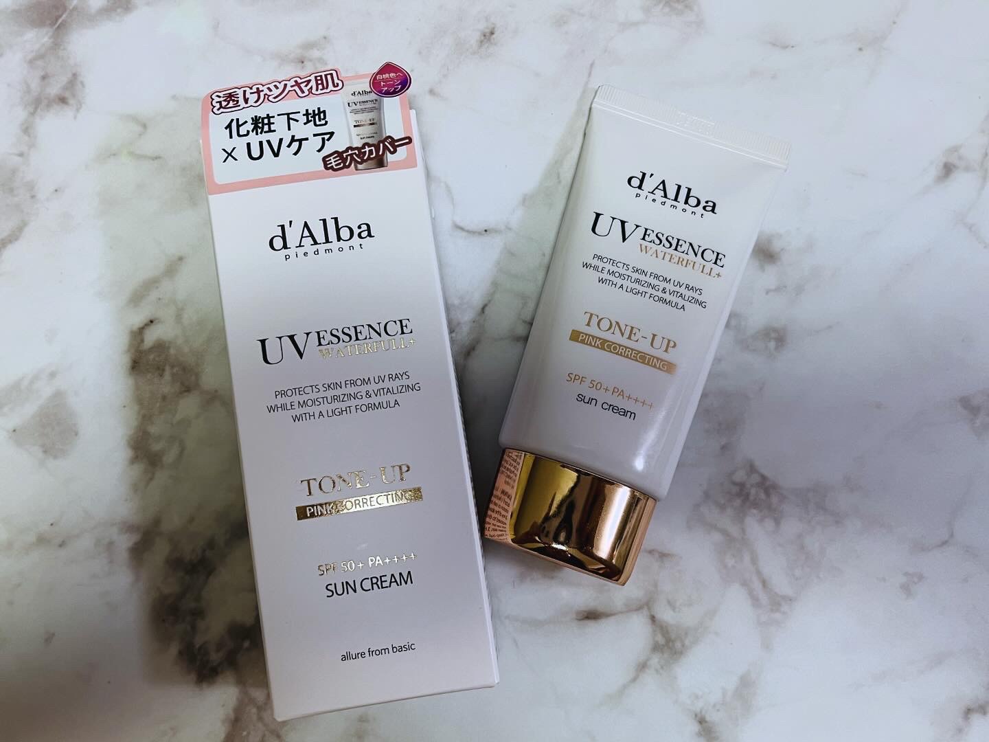 ウォータフルトーンアップサンクリーム/ダルバ/日焼け止めクリームを使ったクチコミ（1枚目）