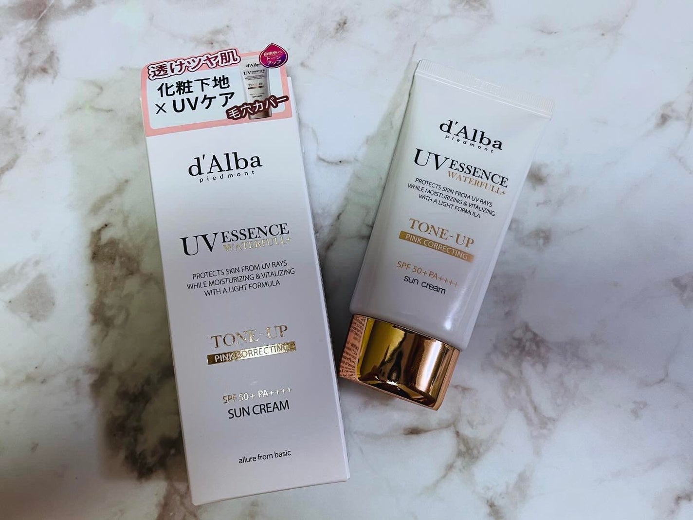 ウォータフルトーンアップサンクリーム/ダルバ/日焼け止めクリームを使ったクチコミ(1枚目)