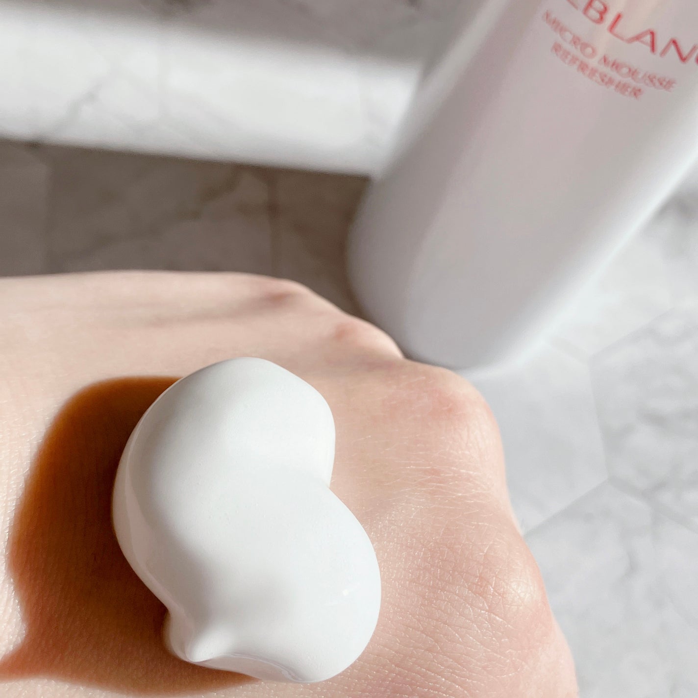 マイクロムース リフレッシャー/ALBLANC/泡洗顔を使ったクチコミ(2枚目)