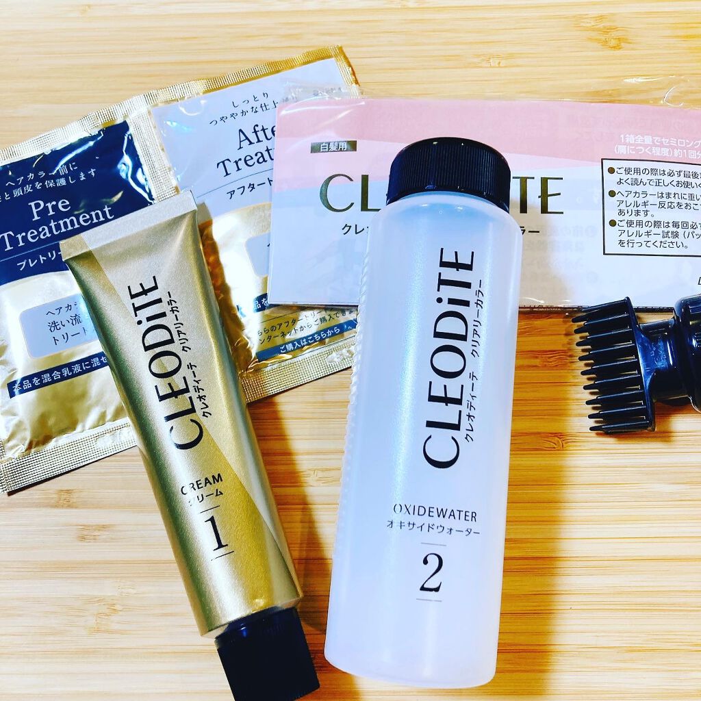 クリアリーカラー (白髪用) /クレオディーテ/ヘアカラーを使ったクチコミ（3枚目）