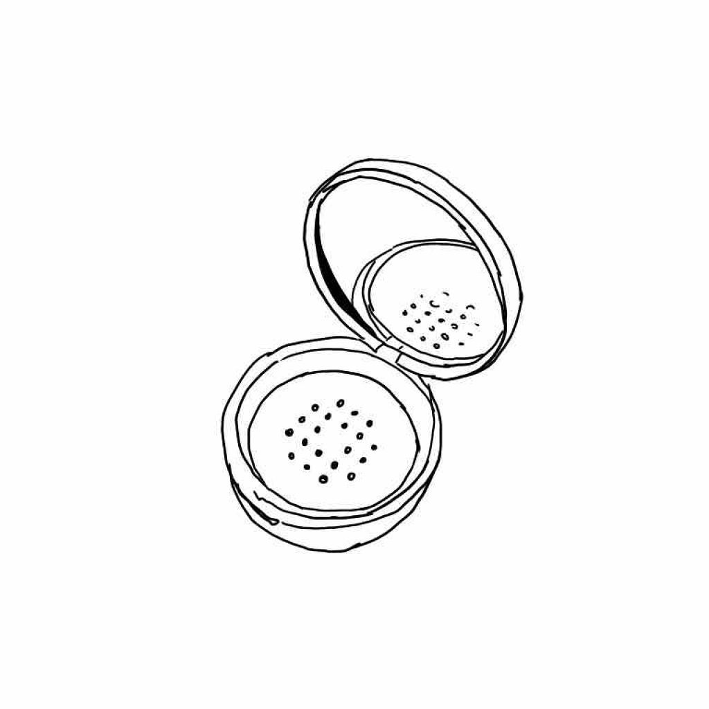 ミラー付ルースパウダー用ケース/無印良品/その他化粧小物を使ったクチコミ(2枚目)